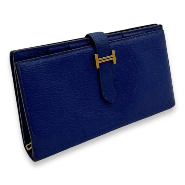 Bearn Blue in Chevre Mysore, Gold hardware - Image 3