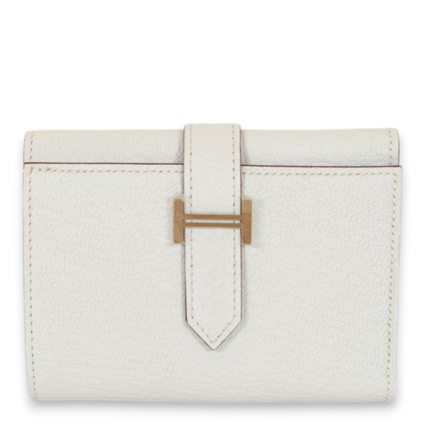 Bearn Combine Blue Brume Wallet in Chevre Mysore, Palladium hardware