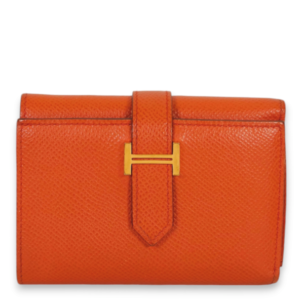 Bearn Combine Terre battue Wallet in Epsom, Gold hardware