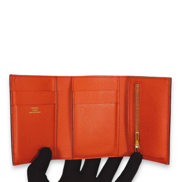 Bearn Combine Terre battue Wallet in Epsom, Gold hardware - Image 3