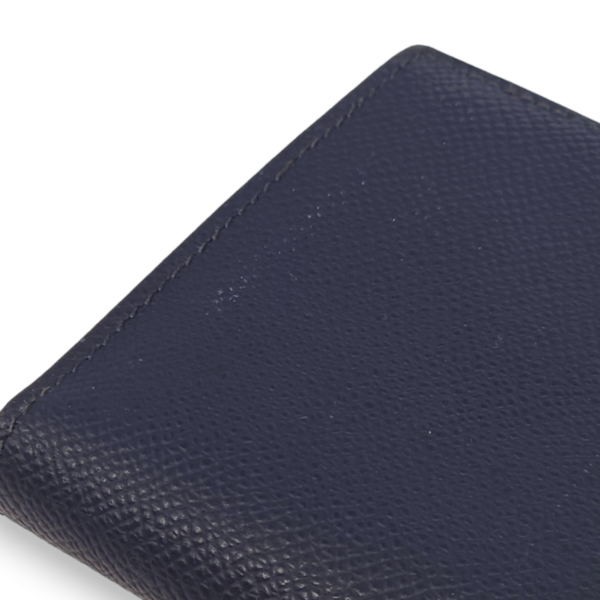 Bearn Tri Fold Blue Sapphire Wallet in Epsom, Palladium hardware - Image 4