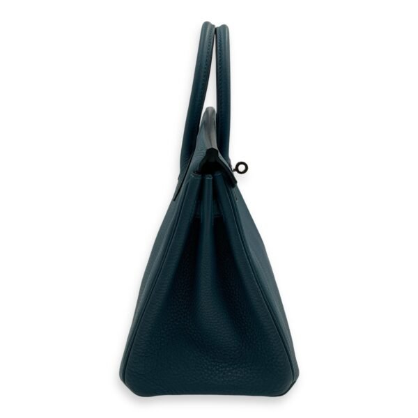 Birkin 25 Cobalt in Togo, Palladium hardware - Image 3