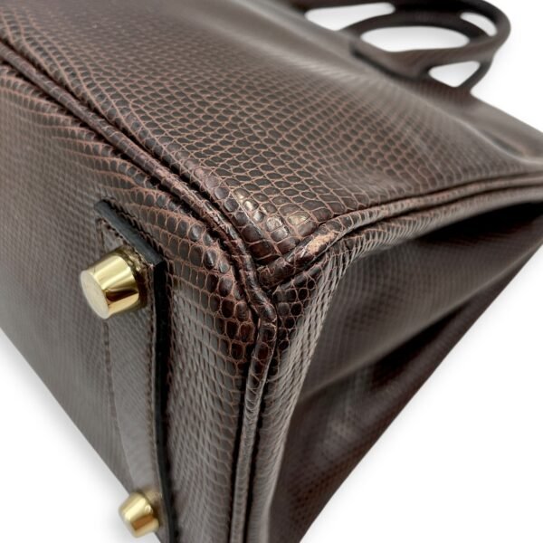 Birkin 25 Cocaon in Lizard Varanus Niloticus, Gold hardware - Image 8