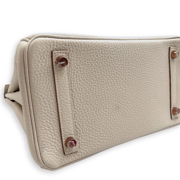 Birkin 25 Craie in Togo, Rose Gold hardware - Image 7