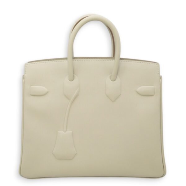 Birkin 25 Gris Perle in Swift, Palladium hardware - Image 2