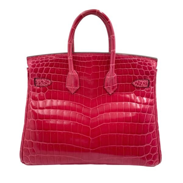 Birkin 25 Rose Extreme in Shiny Niloticus, Palladium hardware - Image 2