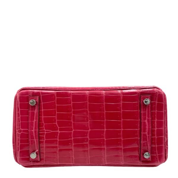 Birkin 25 Rose Extreme in Shiny Niloticus, Palladium hardware - Image 5