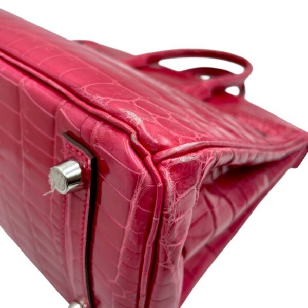 Birkin 25 Rose Extreme in Shiny Niloticus, Palladium hardware - Image 9