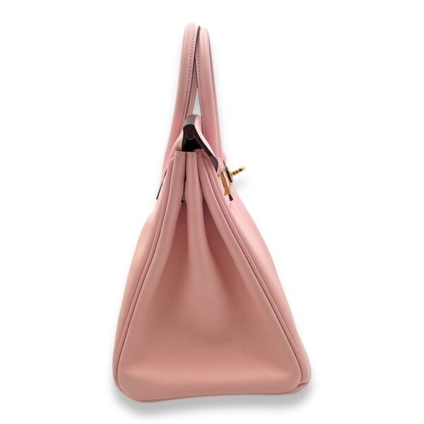 Birkin 25 Rose Sakura in Swift, Gold hardware - Image 4