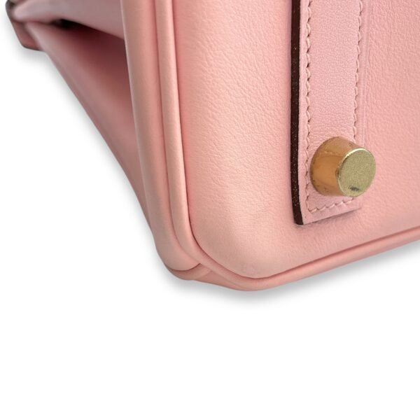 Birkin 25 Rose Sakura in Swift, Gold hardware - Image 7