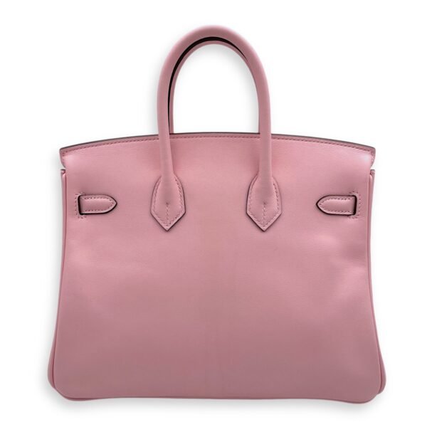 Birkin 25 Rose Sakura in Veau Jonathan, Palladium hardware - Image 2