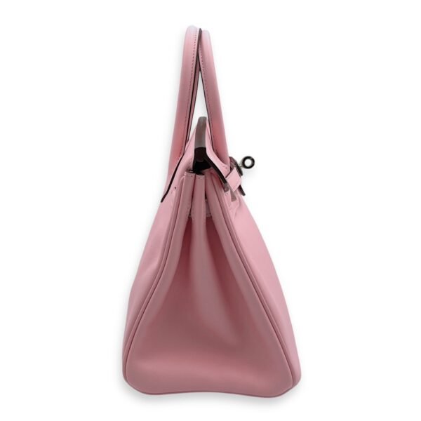 Birkin 25 Rose Sakura in Veau Jonathan, Palladium hardware - Image 3