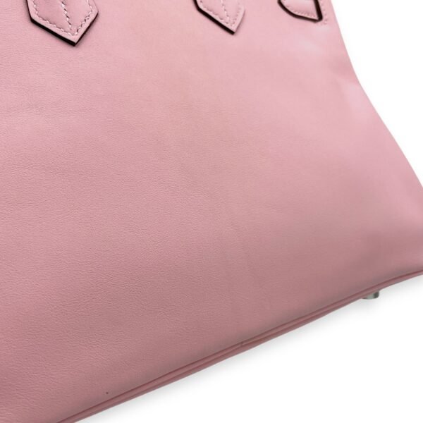 Birkin 25 Rose Sakura in Veau Jonathan, Palladium hardware - Image 7