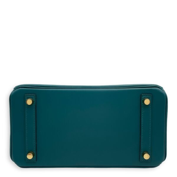 Birkin 25 Vert Bosphore in Swift, Gold hardware - Image 5