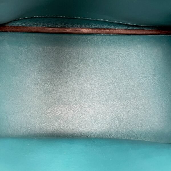Birkin 25 Vert Bosphore in Swift, Gold hardware - Image 6