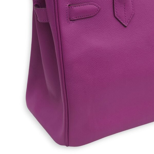 Birkin 30 Cyclamen in Epsom, Palladium hardware - Image 2