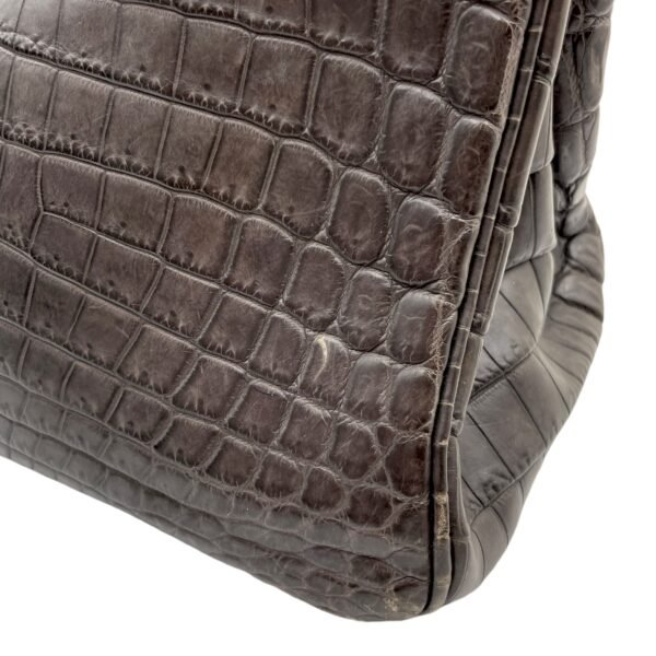Birkin 30 Graphite in Matte Niloticus, Gold hardware - Image 11