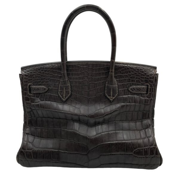 Birkin 30 Graphite in Matte Niloticus, Gold hardware - Image 2