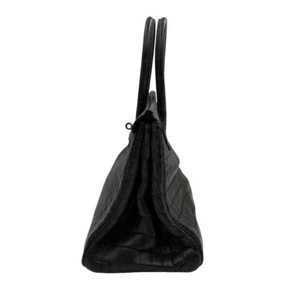 Birkin 30 Graphite in Matte Niloticus, Gold hardware - Image 4