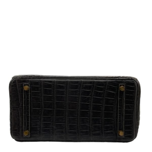 Birkin 30 Graphite in Matte Niloticus, Gold hardware - Image 5