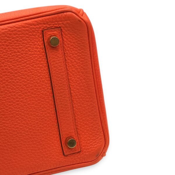 Birkin 30 Orange Poppy in Clemence, Gold hardware - Image 3