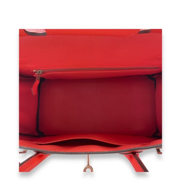 Birkin 30 Rose Jaipur in Epsom, Palladium hardware - Image 6