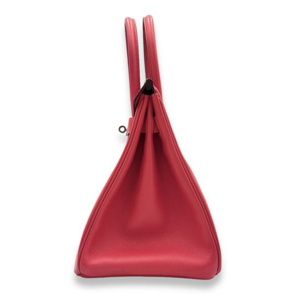 Birkin 30 Rose Jaipur in Epsom, Palladium hardware - Image 3