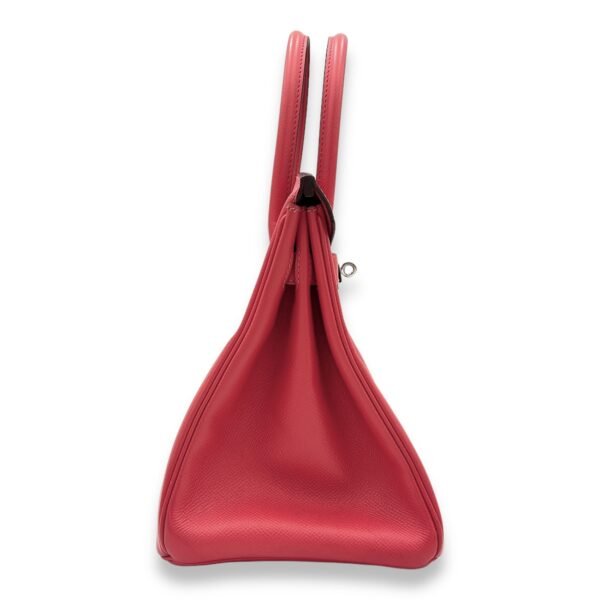 Birkin 30 Rose Jaipur in Epsom, Palladium hardware - Image 4