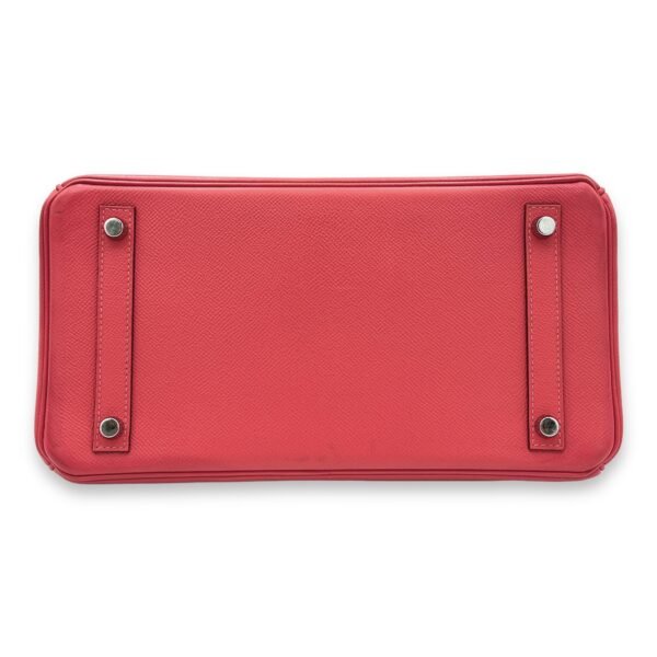 Birkin 30 Rose Jaipur in Epsom, Palladium hardware - Image 5