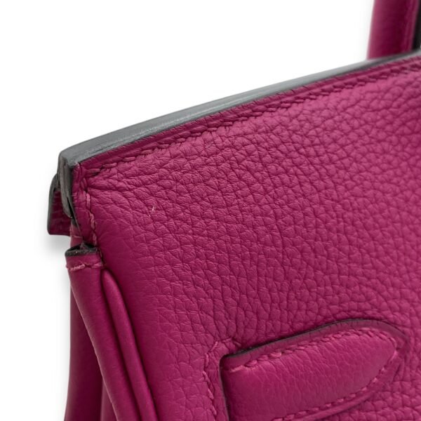 Birkin 30 Rose Poupre in Togo, Palladium hardware - Image 7