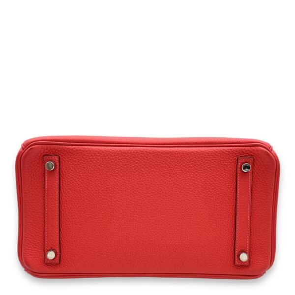 Birkin 30 Rouge Pivoine in Togo, Palladium hardware - Image 5