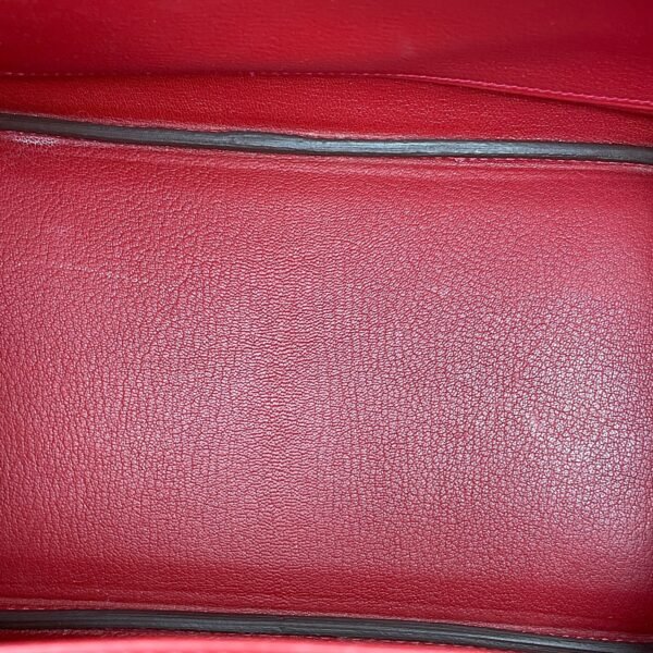 Birkin 30 Rouge Vif in Ostrich, Gold hardware - Image 6
