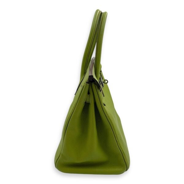 Birkin 30 Vert Anis in Togo, Palladium hardware - Image 3