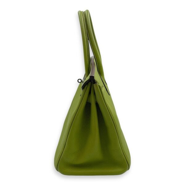 Birkin 30 Vert Anis in Togo, Palladium hardware - Image 4