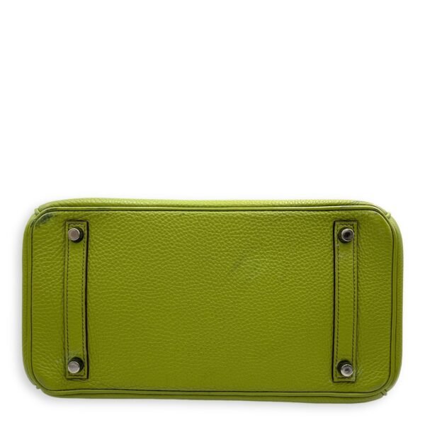 Birkin 30 Vert Anis in Togo, Palladium hardware - Image 5