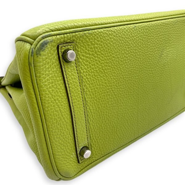 Birkin 30 Vert Anis in Togo, Palladium hardware - Image 7