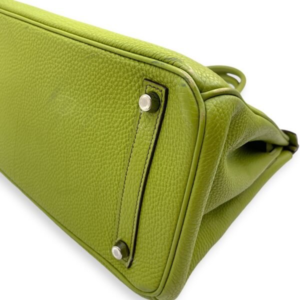 Birkin 30 Vert Anis in Togo, Palladium hardware - Image 8