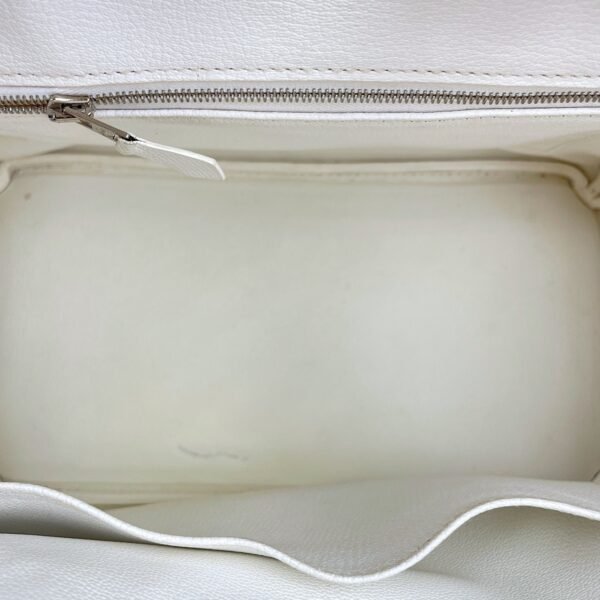 Birkin 30 White in Epsom, Palladium hardware - Image 12