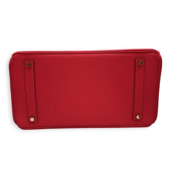 Birkin 35 Bougainvillea in Epsom, Gold hardware - Image 5
