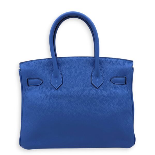 Birkin 30 Blue Mykonos in Togo, Gold hardware - Image 2