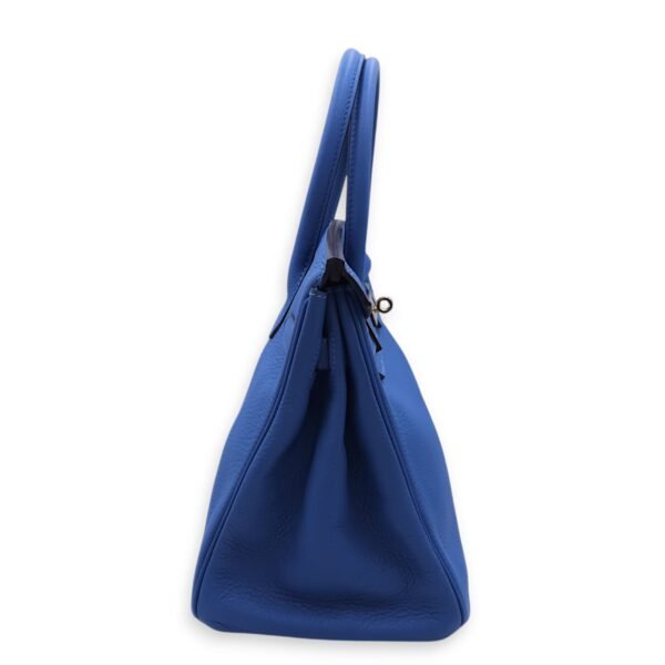 Birkin 30 Blue Mykonos in Togo, Gold hardware - Image 3