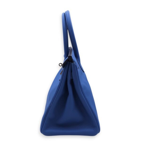 Birkin 30 Blue Mykonos in Togo, Gold hardware - Image 4
