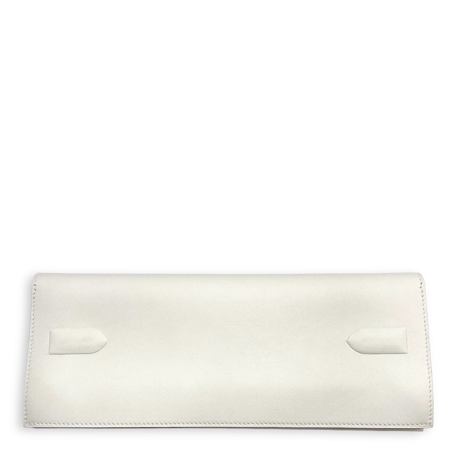 Birkin Shadow Pochette Gris Pale Clutch in Swift - Image 2
