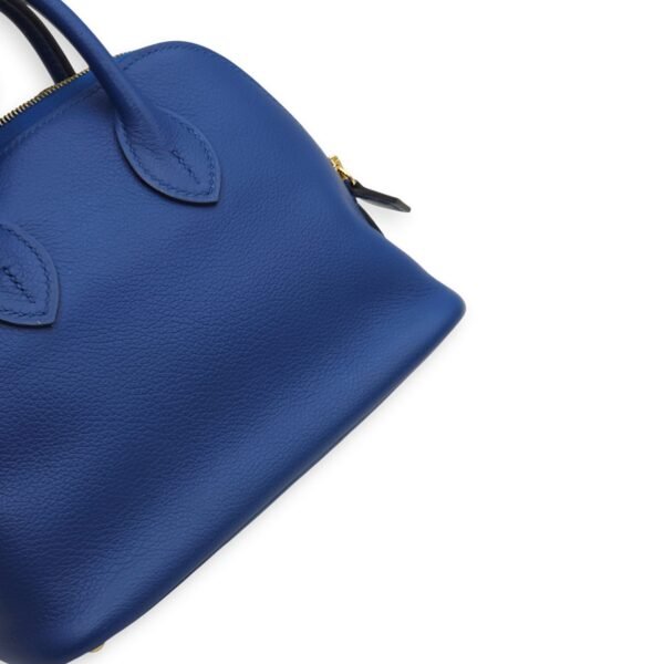 Bolide Blue France/Blue Sapphire in Evercolor, Gold hardware - Image 12