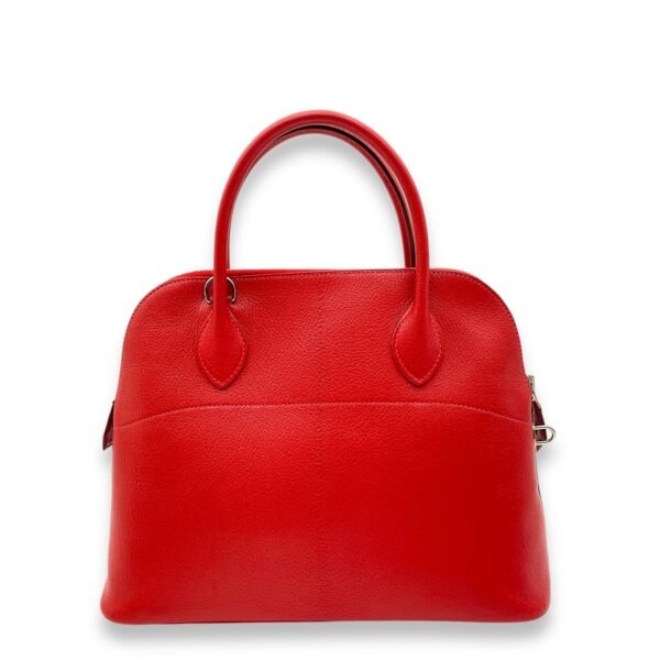 Bolide Rouge Vif in Chevre Leather, Palladium hardware - Image 2
