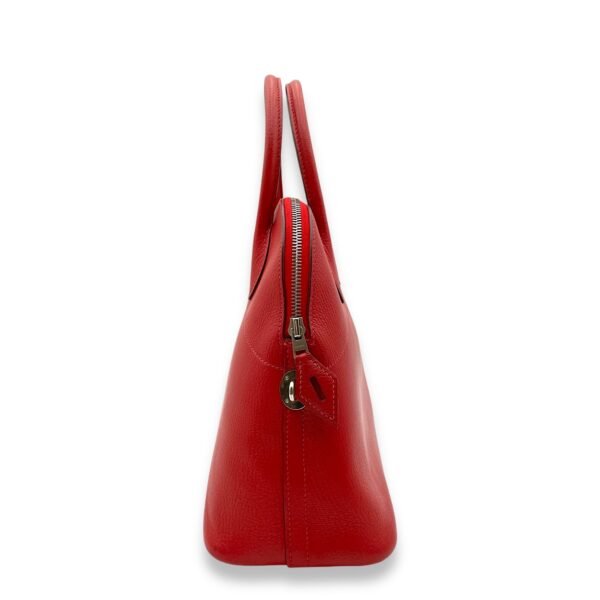 Bolide Rouge Vif in Chevre Leather, Palladium hardware - Image 3