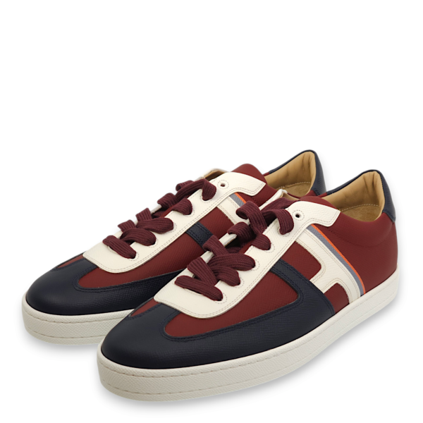 Boomerang 42 Rouge H/Bleu/Blanc Sneakers in Epsom - Image 2