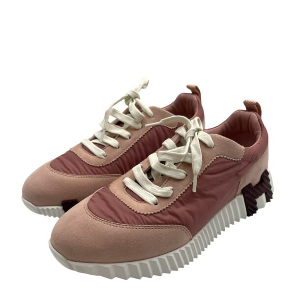 Bouncing 37 Rose Opaline Sneakers in Chevre Velours - Image 2