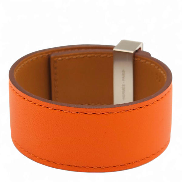 CDC 24 T2 Orange Bracelet in Swift, Palladium hardware - Image 2