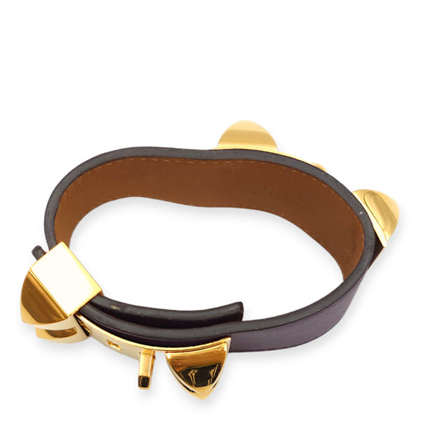 CDC Large Iris Bracelet in Swift, Gold hardware - Image 3